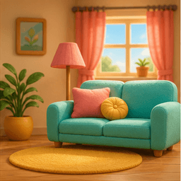 Cartoon artwork for At Home