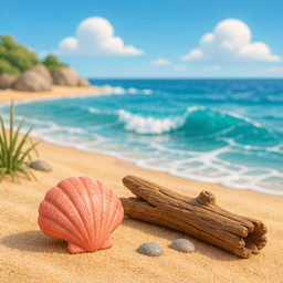 Game artwork for At the beach